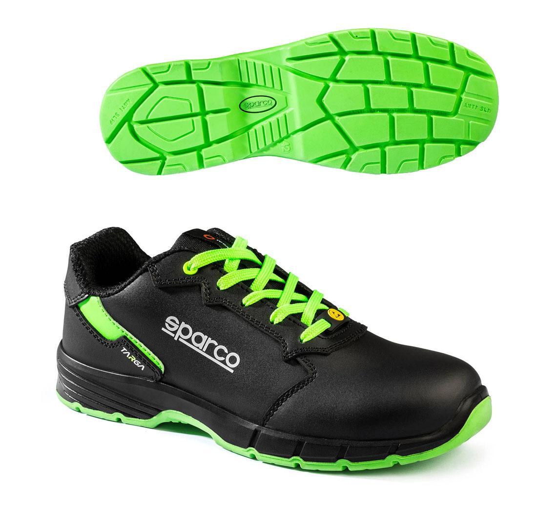 Safety shoe Sparco TARGA ARTURO Black fluo green - 48