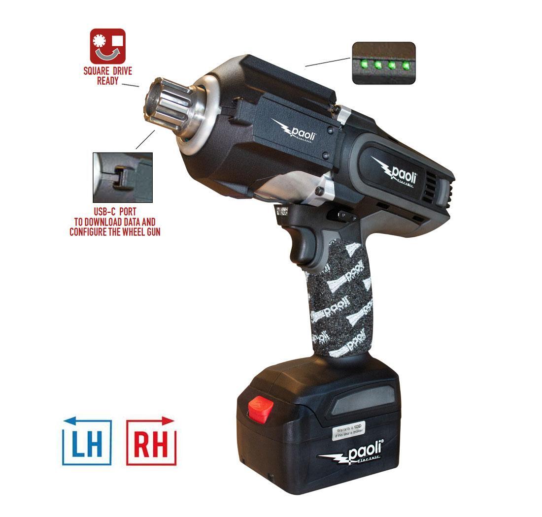 Cle a chocs sans fil Paoli TYPHOON PLUS + torque ind. + shut off - spline - LH
