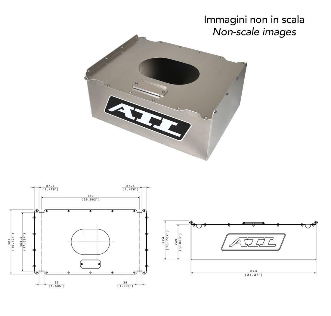 Contenedor aluminio depósito gasolina CN-AA-100 de ATL (80 litros)