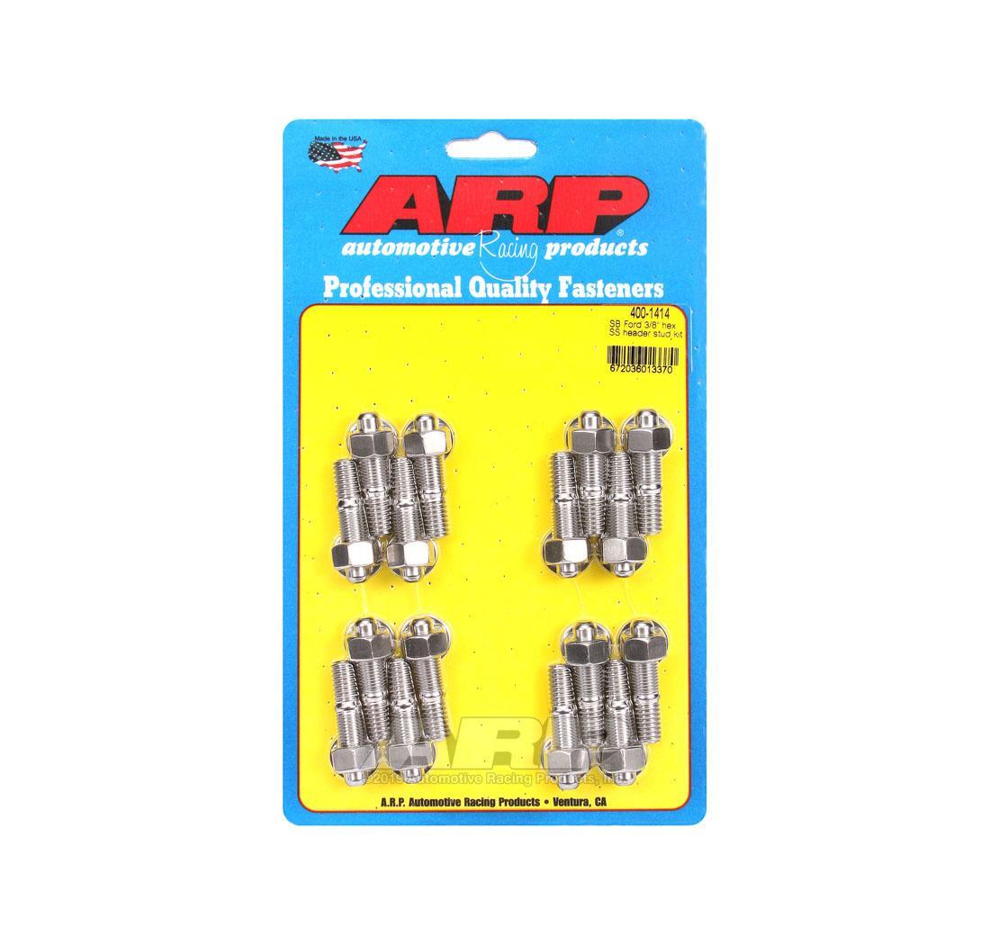 SB Ford 3/8 hex SS head stud kit